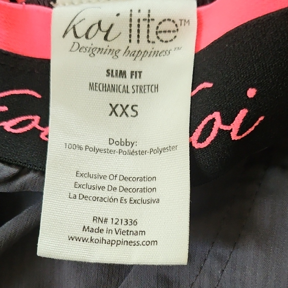 Koi Lite Slim Fit Medical Scrub Pants -XXS Petite - Picture 9 of 10